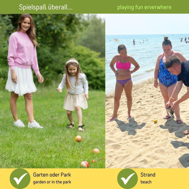 Laad afbeelding in Galerijviewer, Jeu de boules spel houten Boccia – Boccia van hoge kwaliteit voor kinderen en volwassenen – 3011

