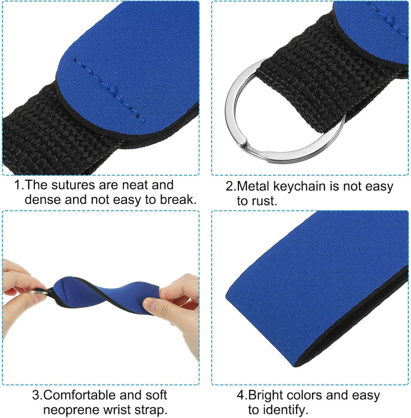 Carica immagine in Galleria Viewer, Drijvende sleutelhangers 4 stuks van neopreen met sleutelring – watersport sleutelhanger – kajak accessoires
