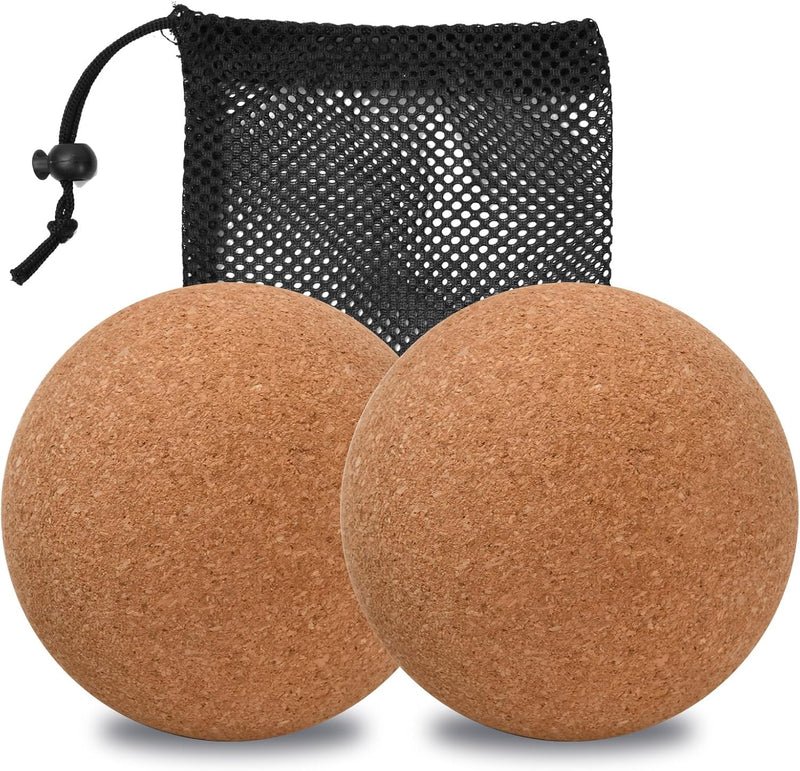 Laad afbeelding in Galerijviewer, Kurk massageballen set van 2 stuks 6 cm
