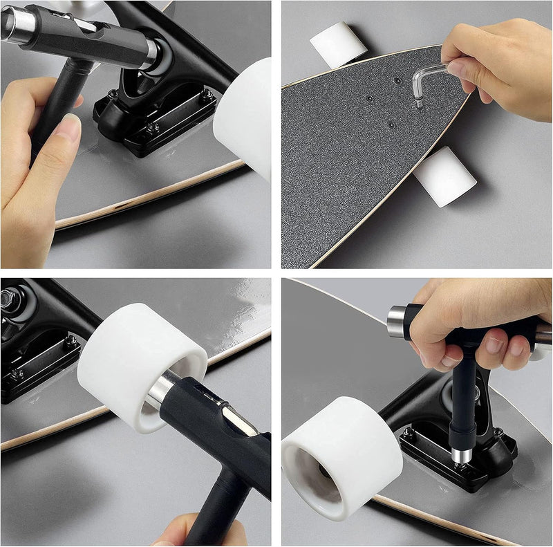 Carica immagine in Galleria Viewer, Skateboard gereedschap 15-delige set met T-tool Y-tool en inbussleutel – longboard skate accessoires
