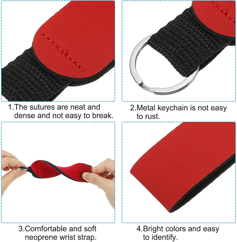 Carica immagine in Galleria Viewer, Drijvende sleutelhangers 4 stuks van neopreen met sleutelring – watersport sleutelhanger – kajak accessoires
