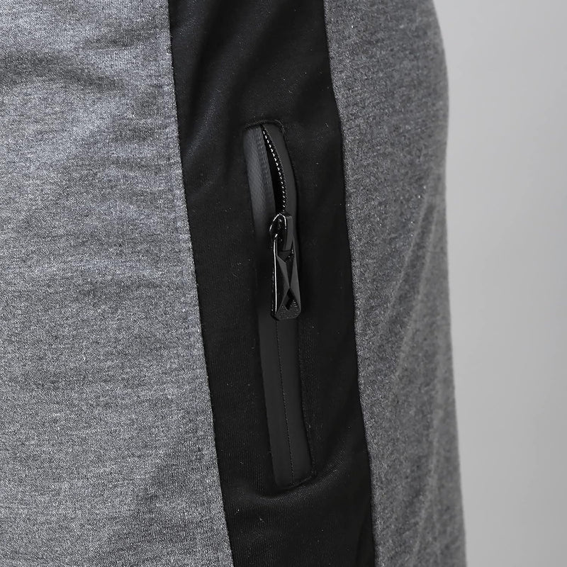 Laad afbeelding in Galerijviewer, Heren joggingbroek van katoenmix met zakken en print – sportbroek – trainingsbroek

