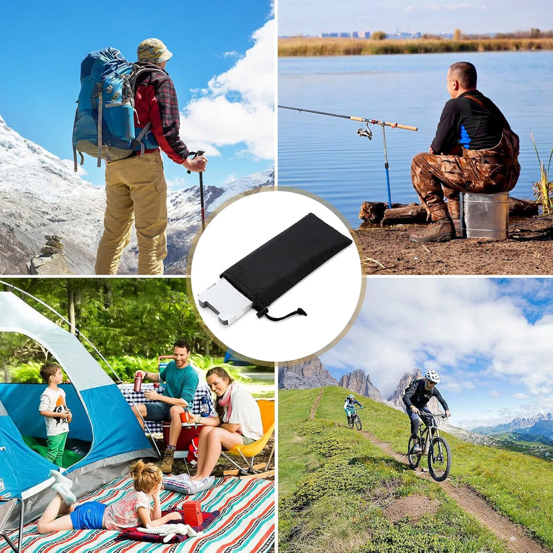 Load image into Gallery viewer, 10 Stuks Aluminium Camping Fornuis Windscherm, Camping Kachel Voorrui, Draagbare Camping Kachel Voorruit, voor Kamperen Buitenkachel, Picknick, Kamperen
