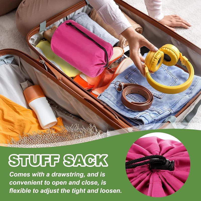 Laad afbeelding in Galerijviewer, Waterdichte opbergzak 34,5 x 67 cm met trekkoord donkergroen – stuff sack – camping accessoires
