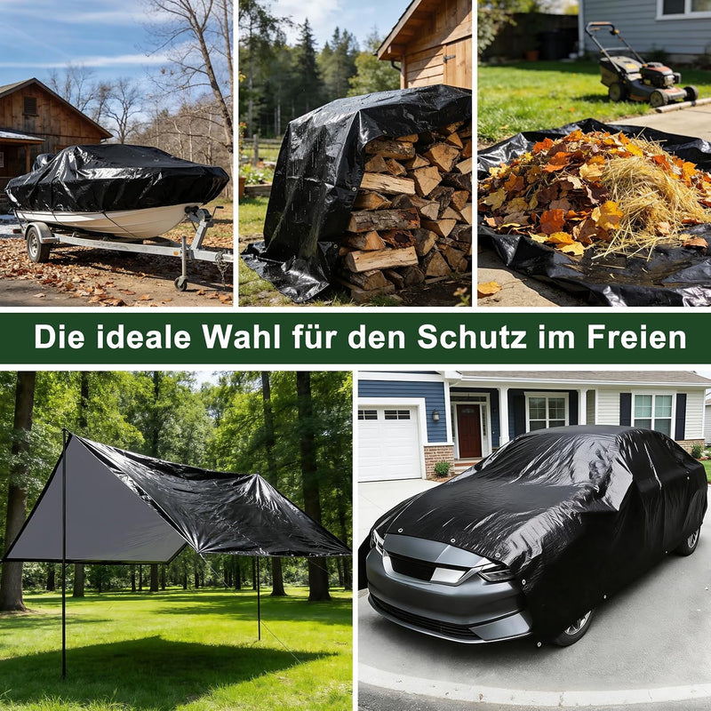 Load image into Gallery viewer, Waterdicht afdekzeil 2 x 6 meter 120 g/m² met ogen – PE dekzeil – beschermzeil
