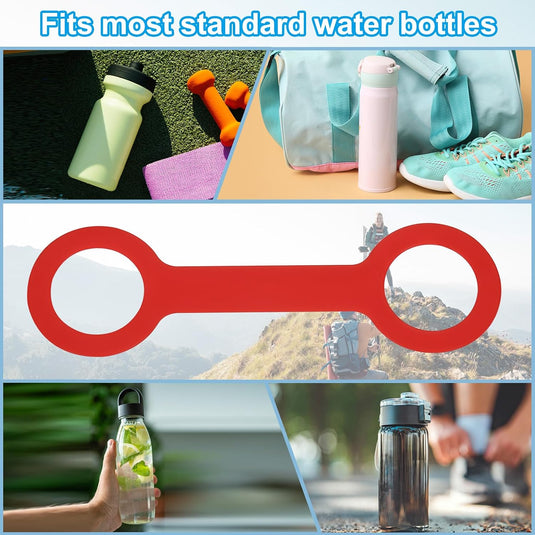 Siliconen waterfles draaggreep (2 stuks) - Antislip fleshouder riem - Fles draagriem 500-1000 ml
