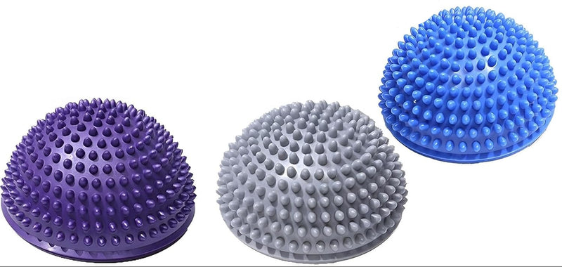 Laden Sie das Bild in Galerie -Viewer, Halfronde balans- en massageballen set van 3 zwart
