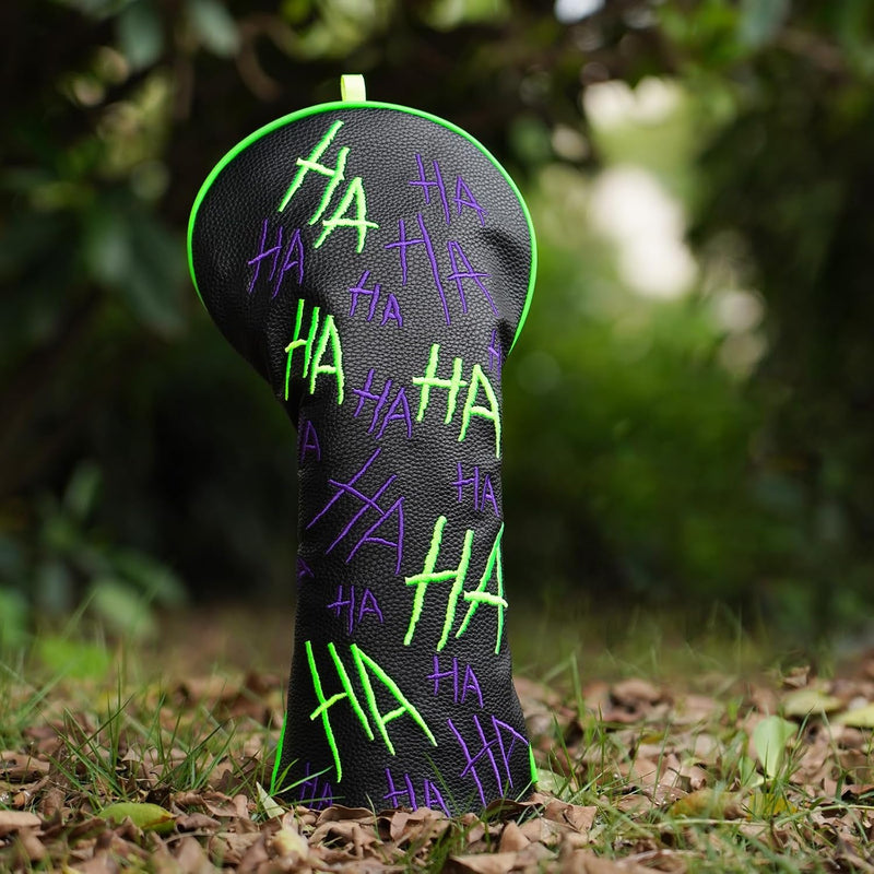 Laden Sie das Bild in Galerie -Viewer, Golf-Putter-Schutzhülle für DF3-Mallet-Putter mit HAHA-Stickerei und Magnetverschluss – Putterhülle – Golfzubehör
