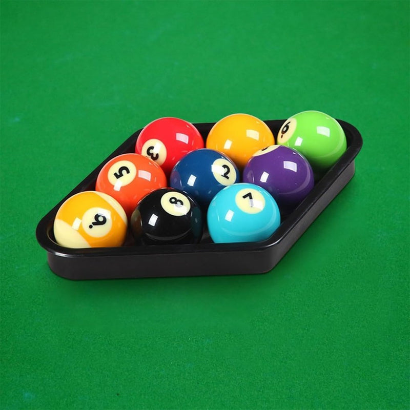 Load image into Gallery viewer, 9-ball pool rack voor 2-1/4 inch ballen zwart - happygetfit.com
