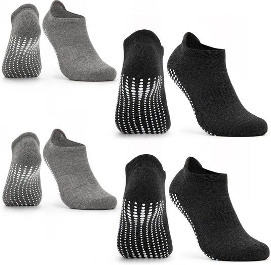 Occulto Women Pilates Grip Socks 2-4 Pack (Model: Mady), Yoga Grip Socks