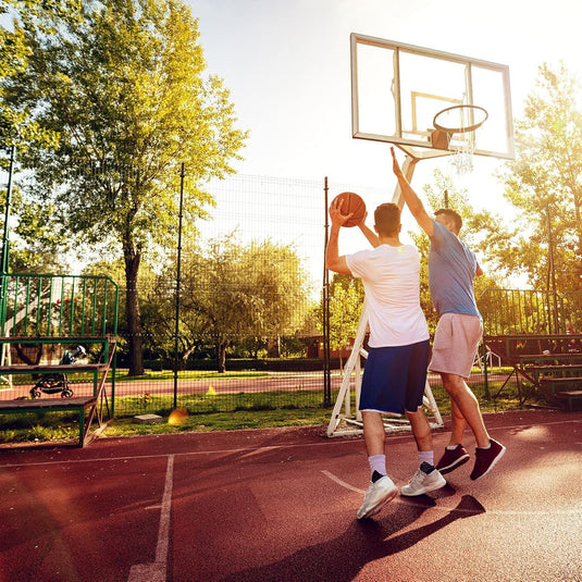 Mini basketbalnetten 6 stuks 43 x 30 cm met 8 lussen – vervangende basketbalnetten – basketbal accessoires