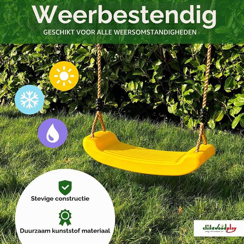 Laden Sie das Bild in Galerie -Viewer, Kinderschommel met verstelbare touwen van stevig kunststof blauw – schommelzitje – speeltoestel accessoires
