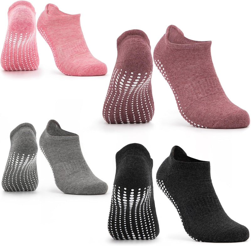 Laad afbeelding in Galerijviewer, Occulto Women Pilates Grip Socks 2-4 Pack (Model: Mady), Yoga Grip Socks
