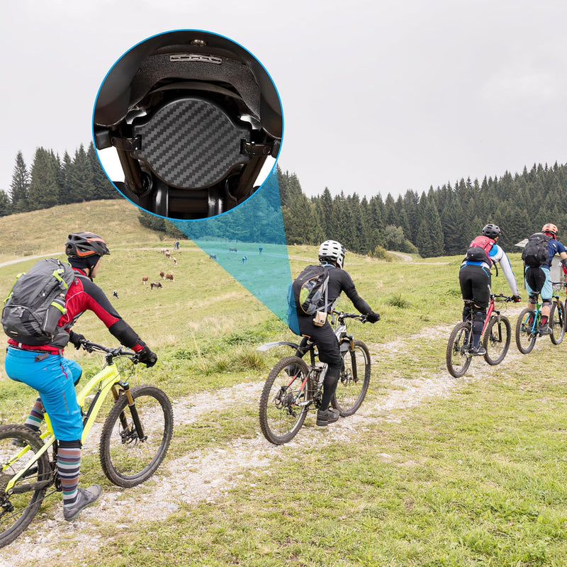 Laad afbeelding in Galerijviewer, Verborgen AirTag fietshouder van ABS kunststof met 8 kabelbinders voor montage onder fietszadel – trackerhouder – fietsbeveiliging
