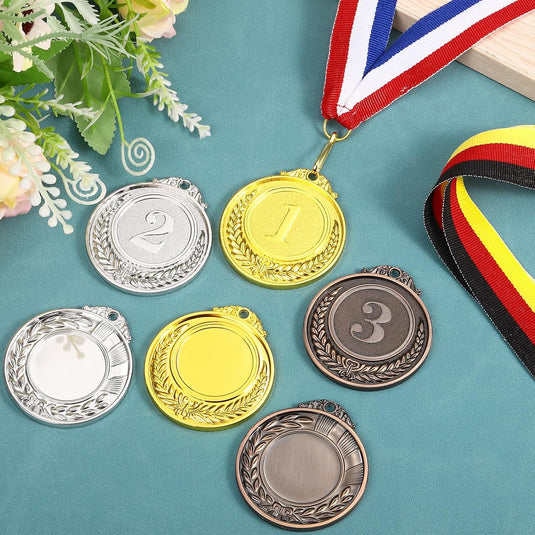 Medaille neklinten 10 stuks 44 x 2,5 cm met klikclip – award linten – sport accessoires