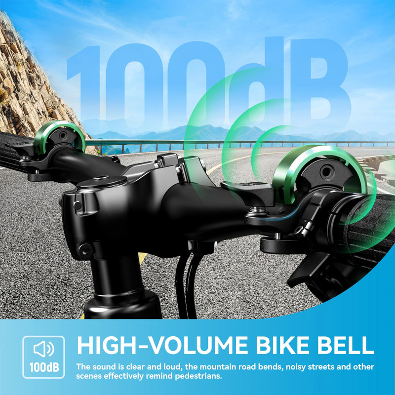Chargez l'image dans la visionneuse de la galerie, Fietsklingel voor stuur 19-25,4 mm luid en waterbestendig blauw – fietsbel – fietsklingel
