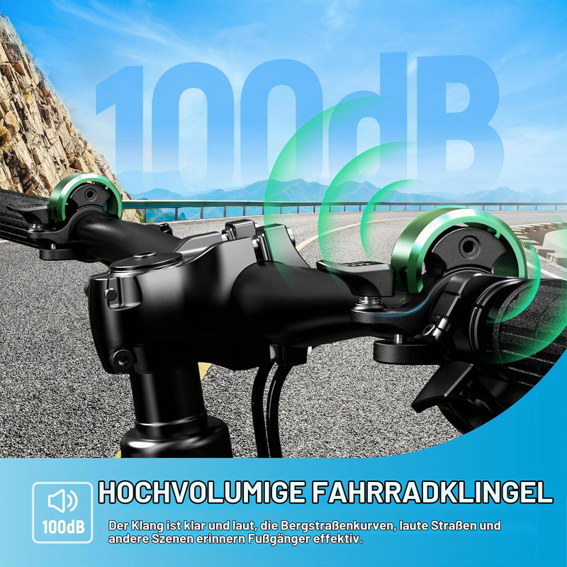 Chargez l'image dans la visionneuse de la galerie, Fietsklingel voor stuur 19-25,4 mm luid en waterbestendig blauw – fietsbel – fietsklingel

