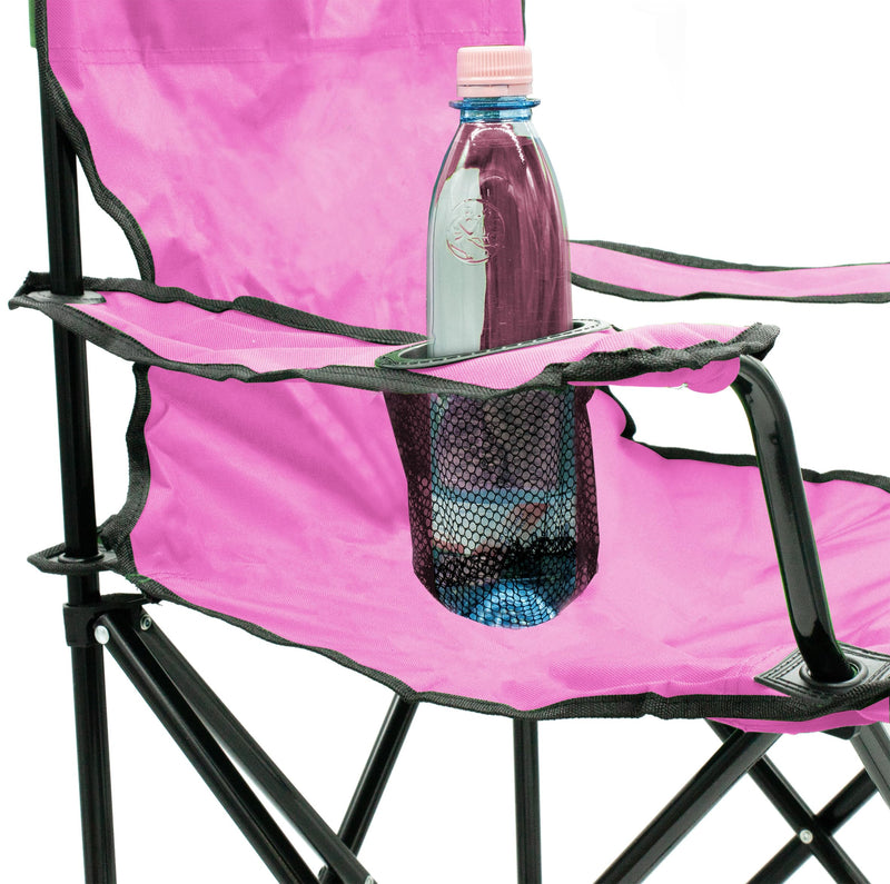 Chargez l'image dans la visionneuse de la galerie, Campingstoelen Opvouwbaar 2 Stuks met Bekerhouder tot 100 kg – Vouwstoel – Kampeerstoel
