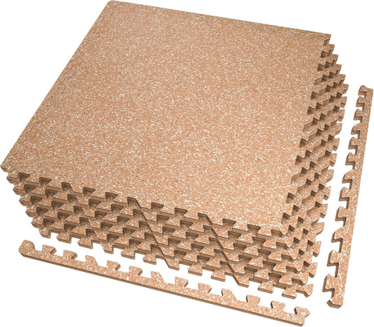 Puzzelmat fitness 12 stuks – 60 x 60 x 1,4 cm – antislip rubber en EVA vloerbescherming voor homegym – zwart/wit