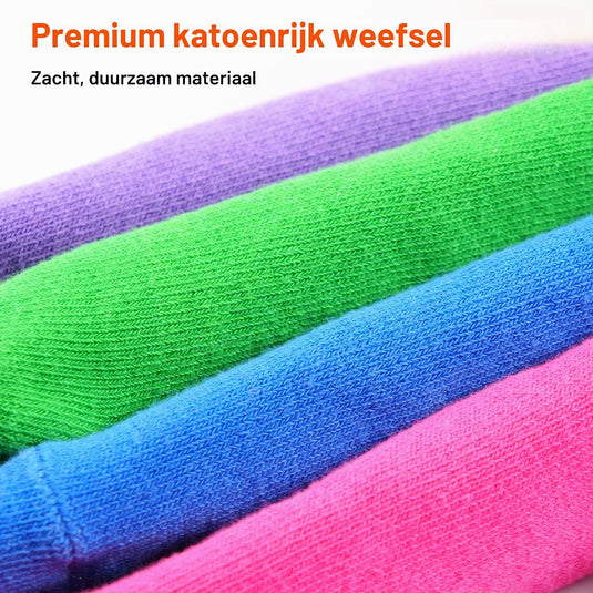 Antislip sokken voor kinderen 6 paar met gripnoppen – trampoline sokken – jongens en meisjes 2-13 jaar
