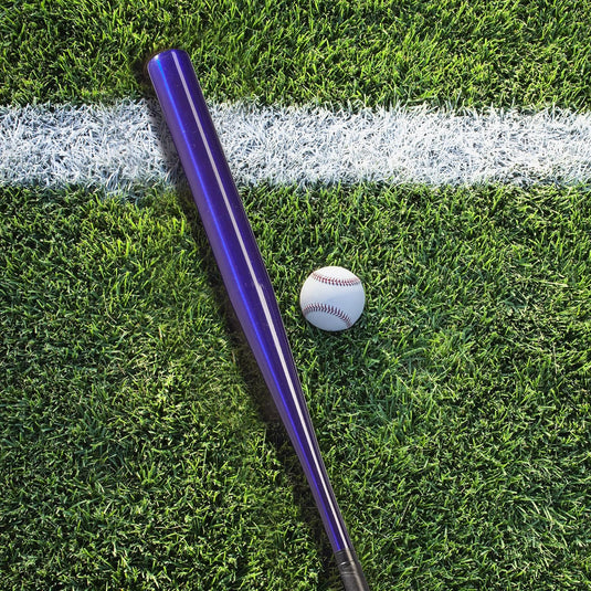 Relaxdays Baseball Mallet Aluminum, 34 inches/86cm, Non-slip Handle, Lightweight Softball Racket, Aluminum Mallet, Blue