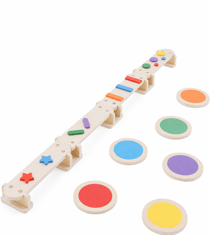 Chargez l'image dans la visionneuse de la galerie, 3-in-1 houten balansset voor kinderen met stapstenen – Montessori speelgoed – obstakelbaan – balanstraining
