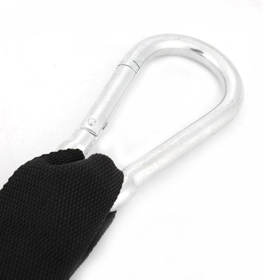 Ab straps voor optrekstang met gevoerde armlussen en karabijnhaken tot 150 kg – buikspiertrainer – core straps - happygetfit.com