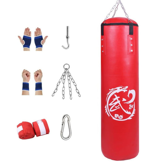 Adult Heavy Duty Boxing Bags - Tear Free PU Leather Boxing Hanging Bag with Metal Set for Men Women Muay Thai MMA Taekwondo Home Gym Training Kickboxing Bag Set - happygetfit.com