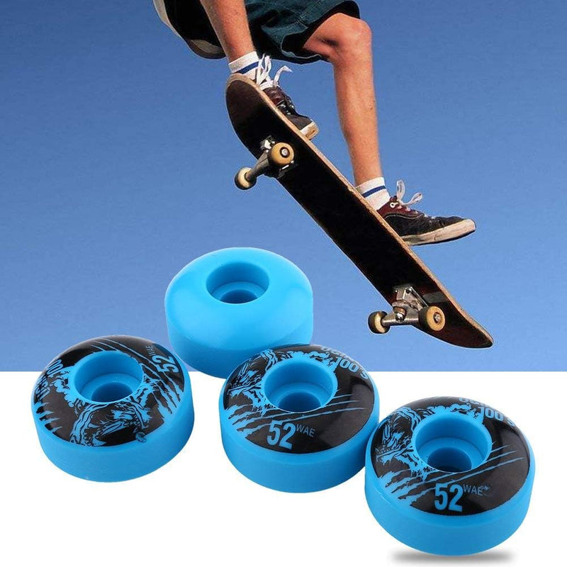 Laad afbeelding in Galerijviewer, Alomejor 4 stuks/set skateboard Outdoor Classic 52 mm x 30 mm PU Cruiser longboard skateboard reservewielset (blauw) - happygetfit.com
