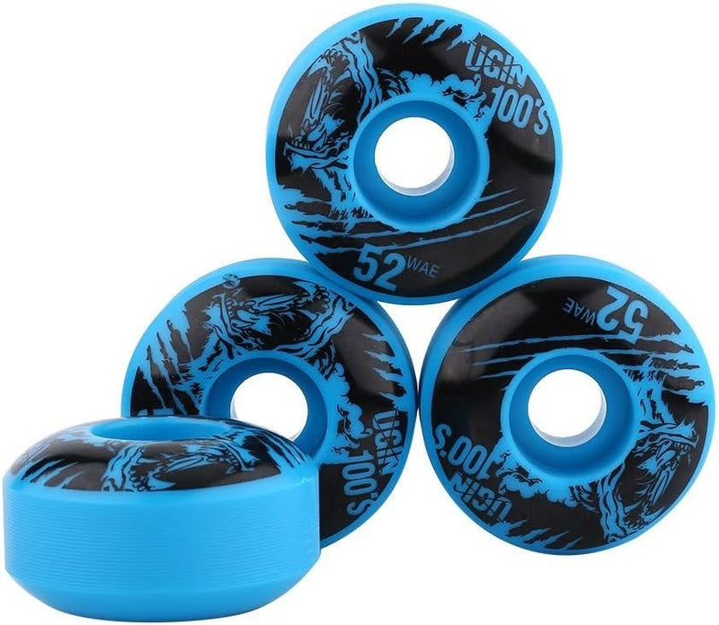 Laad afbeelding in Galerijviewer, Alomejor 4 stuks/set skateboard Outdoor Classic 52 mm x 30 mm PU Cruiser longboard skateboard reservewielset (blauw) - happygetfit.com
