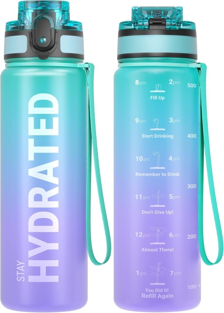 Load image into Gallery viewer, 💧 Altijd gehydrateerd met deze BPA - vrije sportdrinkfles van 500 ml! - happygetfit.com
