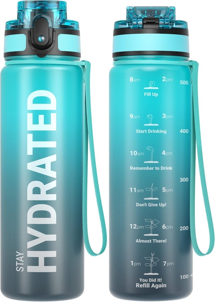Load image into Gallery viewer, 💧 Altijd gehydrateerd met deze BPA - vrije sportdrinkfles van 500 ml! - happygetfit.com
