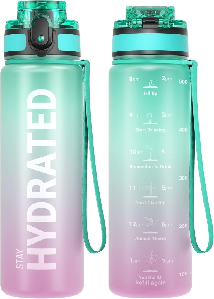 Load image into Gallery viewer, 💧 Altijd gehydrateerd met deze BPA - vrije sportdrinkfles van 500 ml! - happygetfit.com
