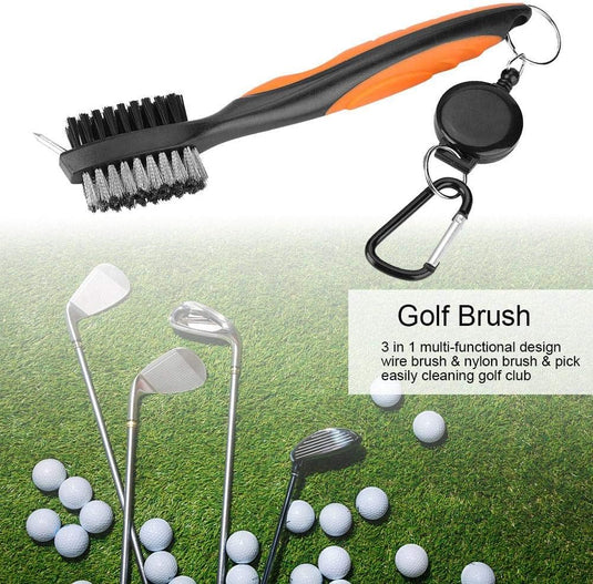 🧼 Altijd schone clubs = betere prestaties – met de handige golfclub borstel 🏌️ - happygetfit.com