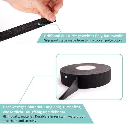 Antislip grip tape 25 m x 2,5 cm voor sportmateriaal - happygetfit.com