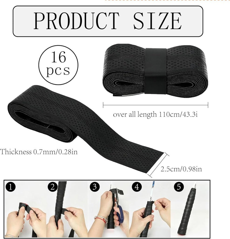 Load image into Gallery viewer, Antislip gripband set 16 stuks zwart wit - happygetfit.com

