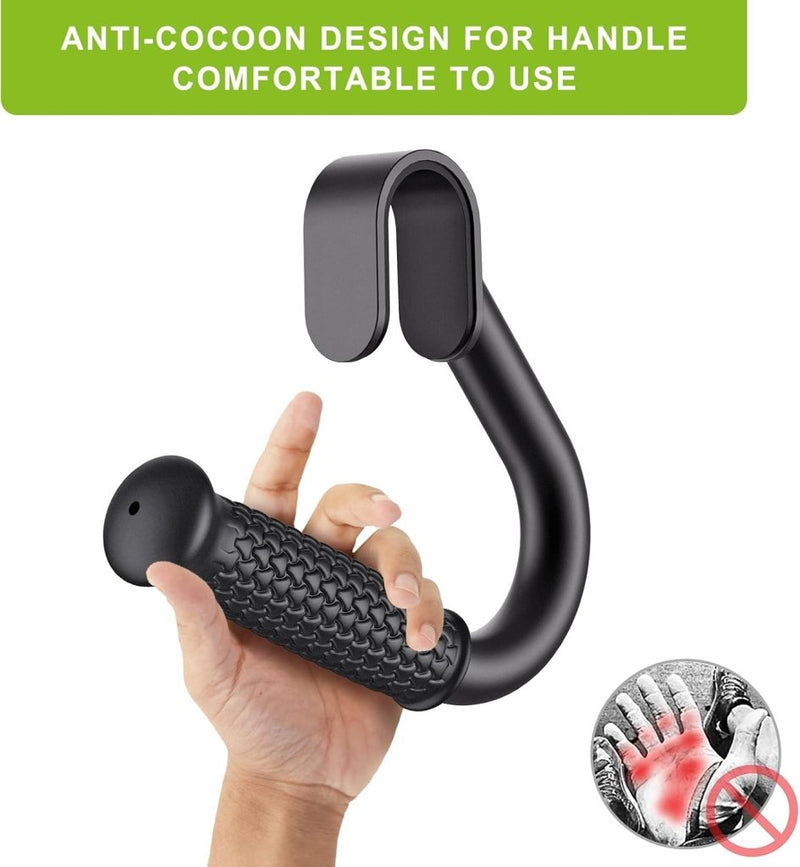 Laad afbeelding in Galerijviewer, Antislip handgrepen voor weerstandsbanden zwart - happygetfit.com
