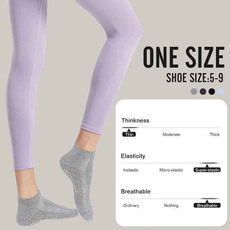 Laad afbeelding in Galerijviewer, Antislip pilatessokken dames set van 3 paar - happygetfit.com
