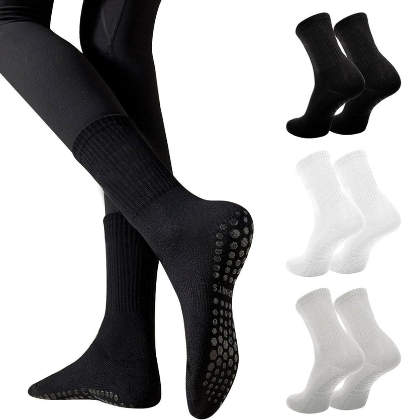 Laad afbeelding in Galerijviewer, Antislip pilatessokken dames set van 3 paar - happygetfit.com
