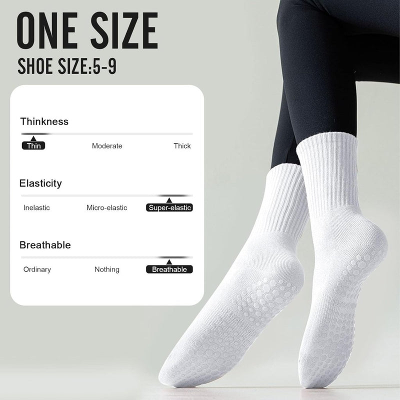 Laad afbeelding in Galerijviewer, Antislip pilatessokken dames set van 3 paar - happygetfit.com
