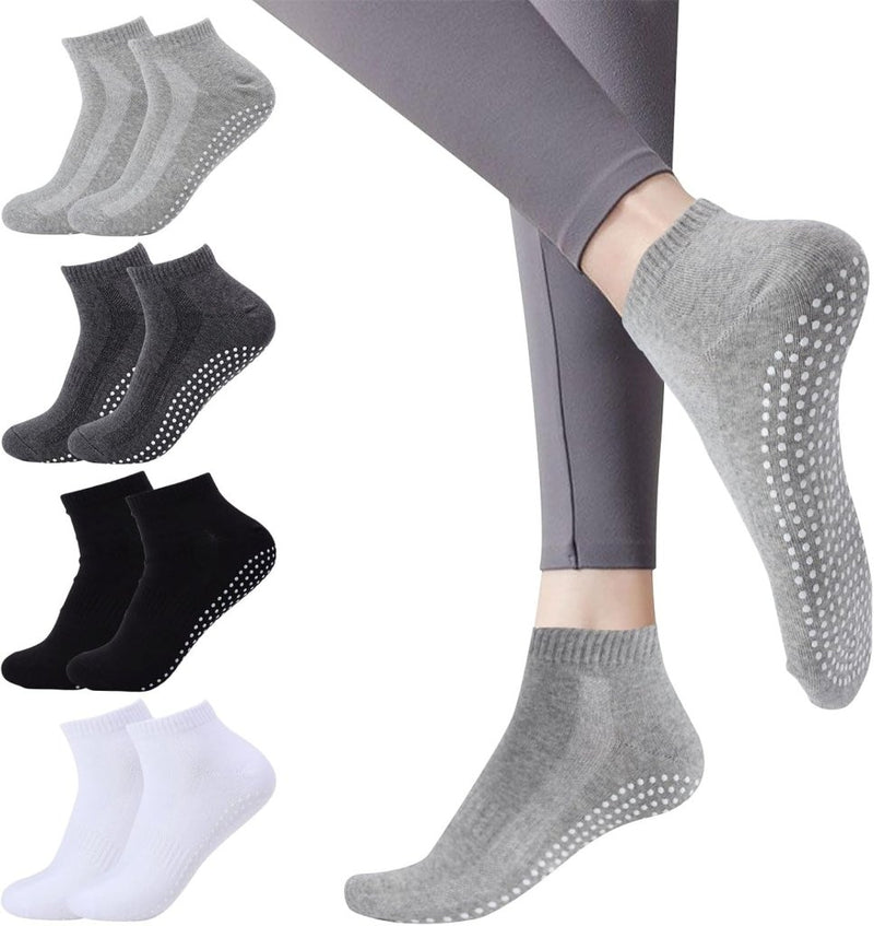 Laad afbeelding in Galerijviewer, Antislip pilatessokken dames set van 3 paar - happygetfit.com
