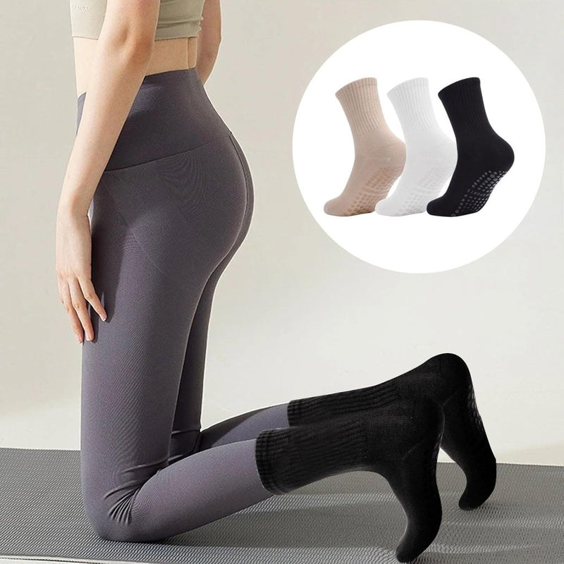 Laad afbeelding in Galerijviewer, Antislip pilatessokken dames set van 3 paar - happygetfit.com
