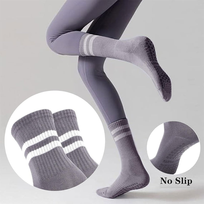 Laad afbeelding in Galerijviewer, Antislip pilatessokken dames set van 3 paar - happygetfit.com
