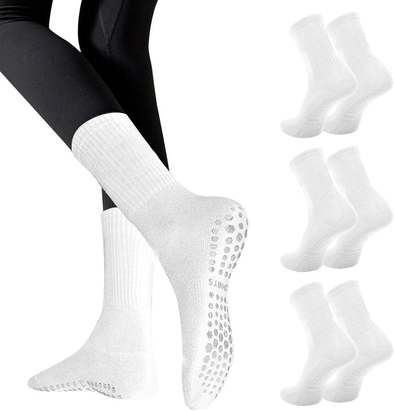 Laad afbeelding in Galerijviewer, Antislip pilatessokken dames set van 3 paar - happygetfit.com

