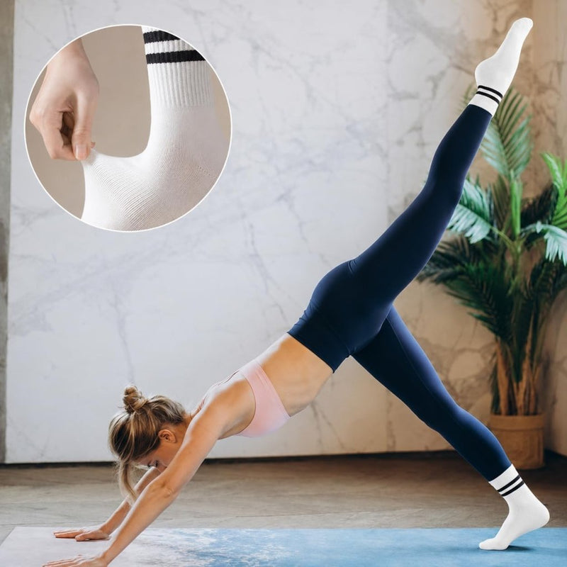Laad afbeelding in Galerijviewer, Antislip pilatessokken dames set van 3 paar - happygetfit.com
