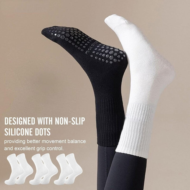 Laad afbeelding in Galerijviewer, Antislip pilatessokken dames set van 3 paar - happygetfit.com
