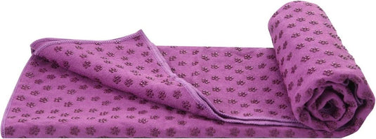 Antislip sneldrogende yogahanddoeken (6 kleuren) met draagtas van mesh, extra lang (62 x 183 cm) - happygetfit.com
