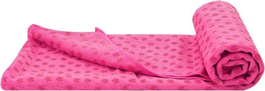 Antislip sneldrogende yogahanddoeken (6 kleuren) met draagtas van mesh, extra lang (62 x 183 cm) - happygetfit.com