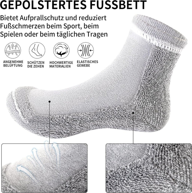 Laad afbeelding in Galerijviewer, Antislip sportsokken voor kinderen 6 paar met grip – yoga fitness sokken – jongens en meisjes 2-13 jaar - happygetfit.com

