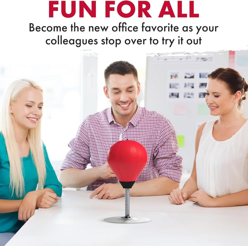 Laden Sie das Bild in Galerie -Viewer, Antistress mini-tafelbokszak met tafelklem en zuignap, hangend of staande bokszak, punchingbal, woedebal, reflexbal, woedkussen voor kinderen en volwassenen - happygetfit.com

